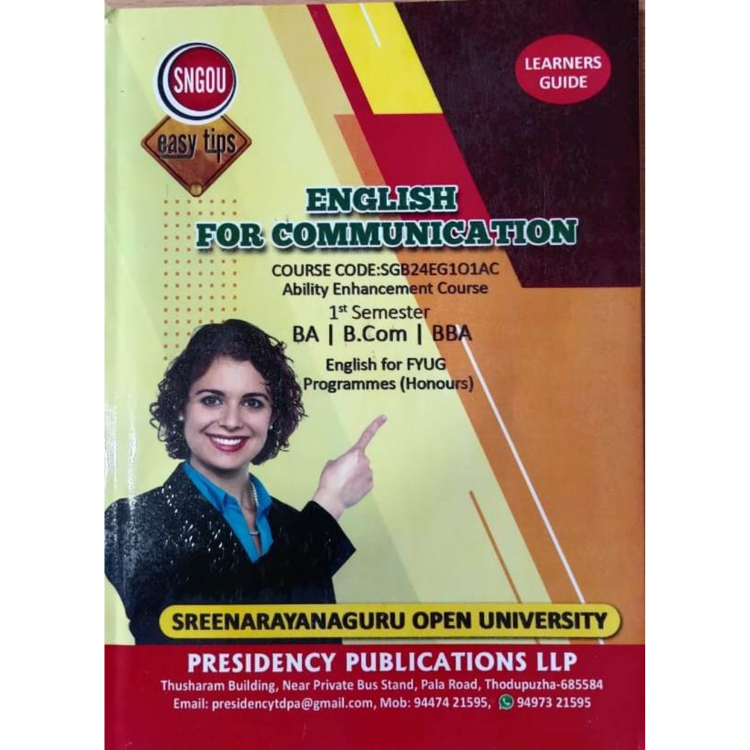 ENGLISH FOR COMMUNICATION